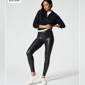 SPANXshape Faux Leather Leggings